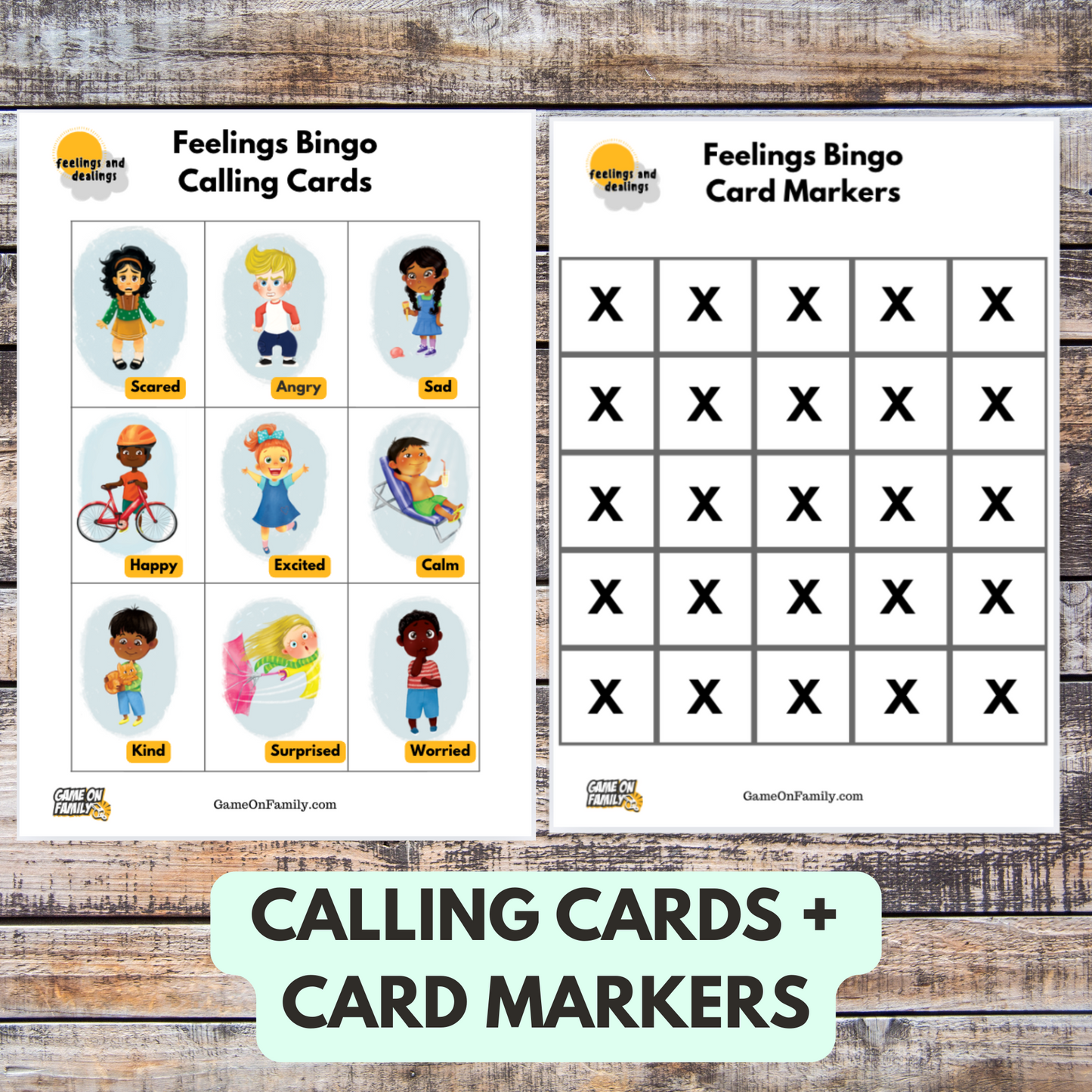 Feelings Bingo: Emotional Intelligence Game - Digital Download (Printable)