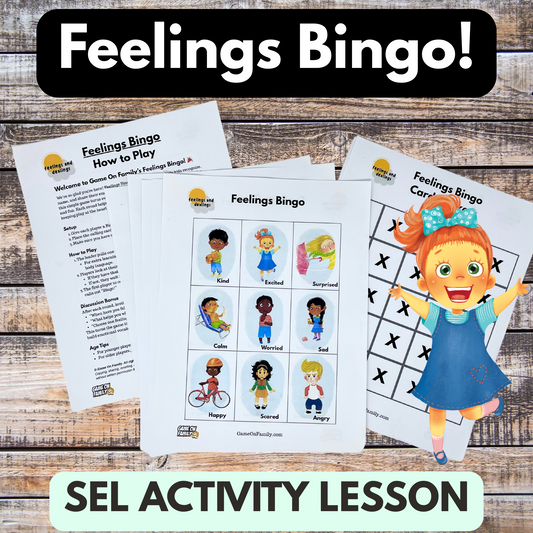 Feelings Bingo: Emotional Intelligence Game - Digital Download (Printable)