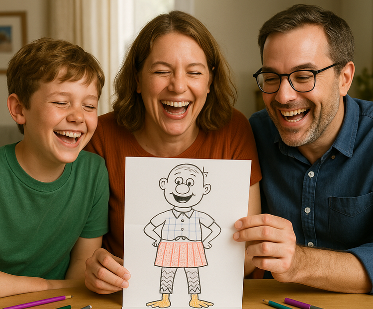 How to Play Exquisite Corpse (Fold-Over Drawing Game) – Game On Family