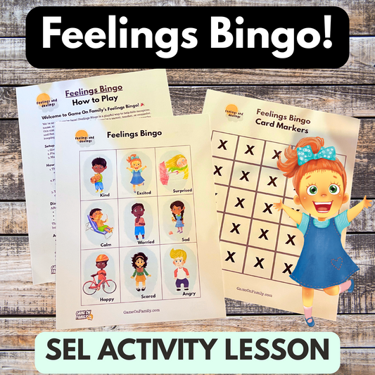 Feelings Bingo: Emotional Intelligence Game - Digital Download (Printable)