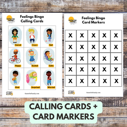 Feelings Bingo: Emotional Intelligence Game - Digital Download (Printable)