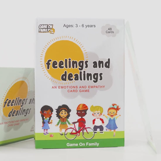 A video explaining what the Feelings and Dealings Card Game is.