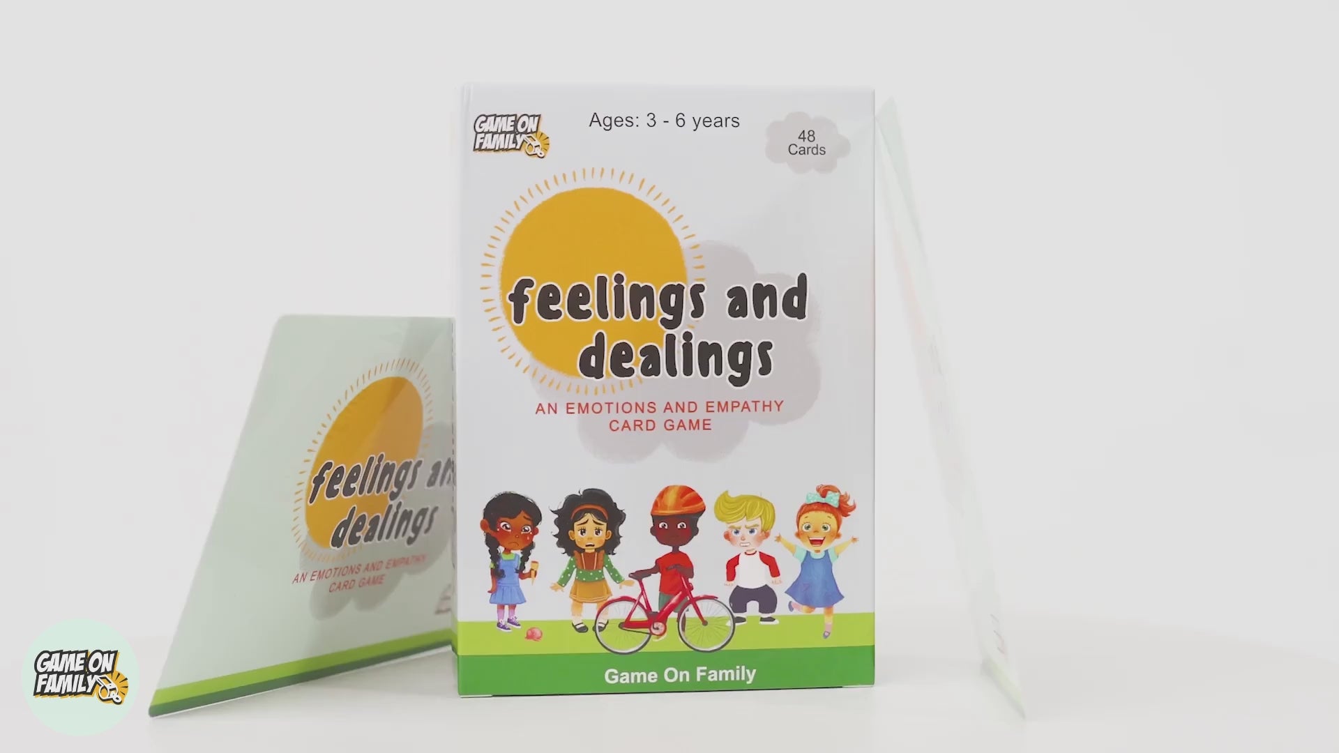 A video explaining what the Feelings and Dealings Card Game is.